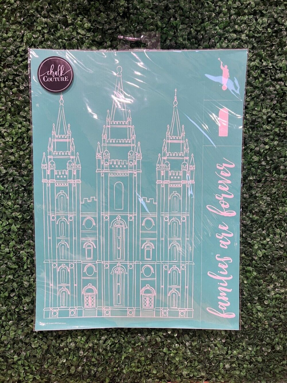 New Chalk Couture Transfer Families Are Forever Castle 18" x 24" Retired
